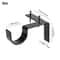 Curtain Rod Brackets Window Frame Hangers Strong Steel Holders For Curtains 4