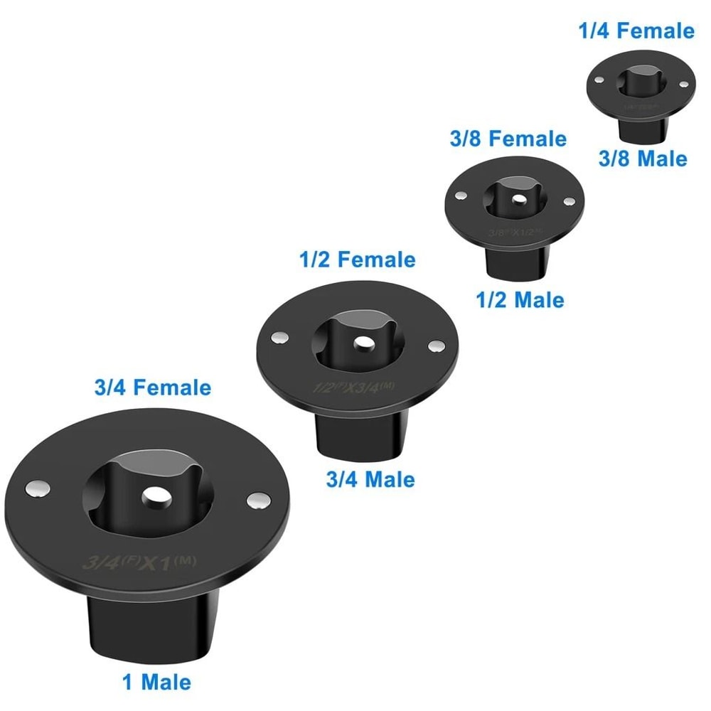 Low Profile Drive Ratchet Adapter Impact Socket Reducer For Wrench Drill And Tool Compatibility 1