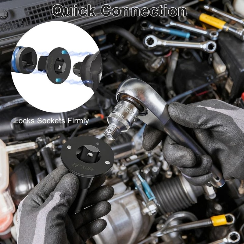 Low Profile Drive Ratchet Adapter Impact Socket Reducer For Wrench Drill And Tool Compatibility 4