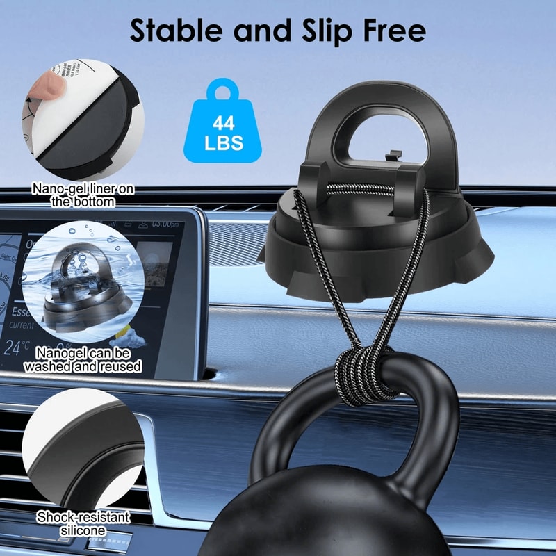 Adjustable Car Phone Mount Dashboard Tablet Holder For IPhone IPad GPS NonSlip Washable Reusable B 8
