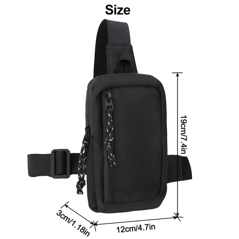 Oxford Cloth Chest Pack Sling Bag Mens Shoulder Crossbody Casual Phone Backpack Waterproof Durable 5