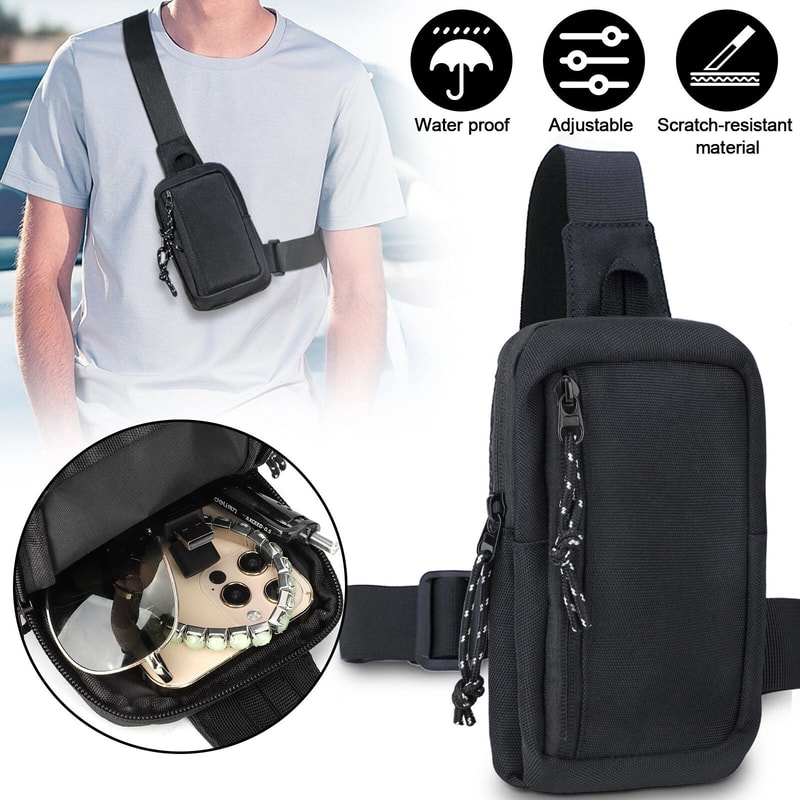 Oxford Cloth Chest Pack Sling Bag Mens Shoulder Crossbody Casual Phone Backpack Waterproof Durable 7