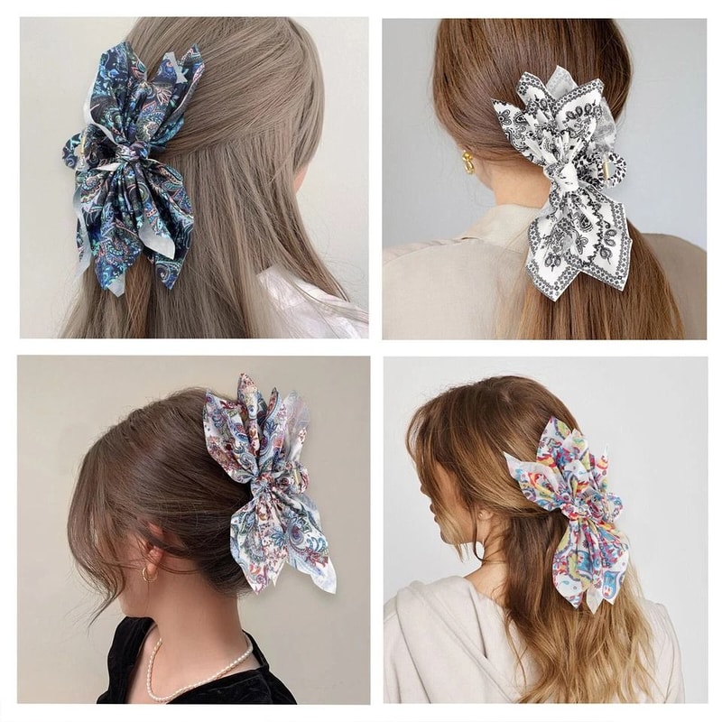 Flower Claw Clip Nonslip Butterfly Hair Clips Large Hair Bow For Women Sturdy NonSlip Hair Accessor 3