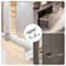 Silver Closet Door Catch Latches Double Ball Cabinet Catch Zinc Alloy Adjustable Tension For Cabine 0
