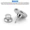 Magnetic Curtain Clips NailFree Button Buckle Silver Alloy DoubleSided Magnets Home Decor 1