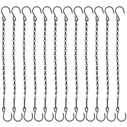 hanging plant chains, iron basket hooks, durable for indoor & outdoor flower pots, wind chimes, bird feeders