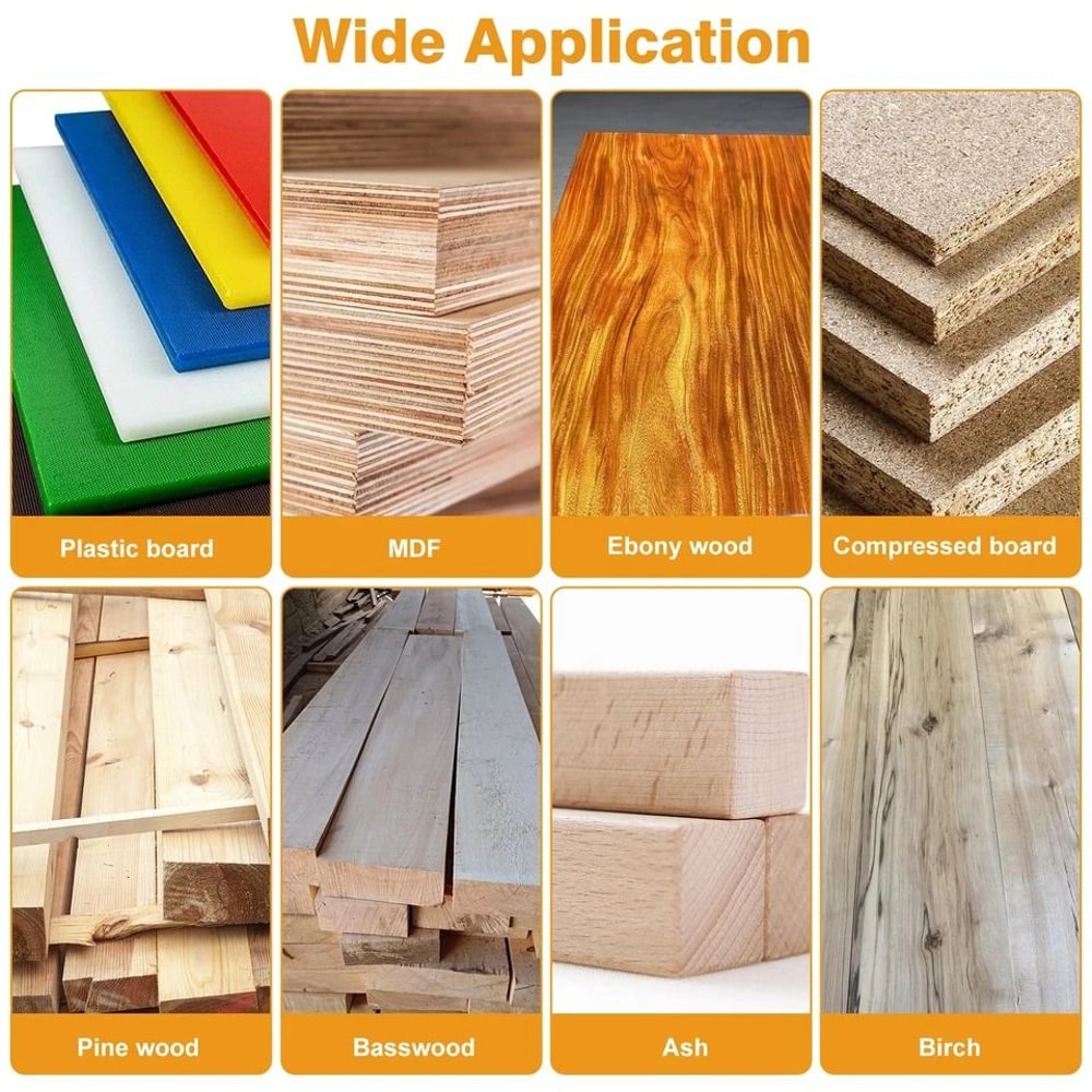 Top And Bottom Bearing Flush Trim Router Bits Shank Cutting Diameter Cutting Lengths 3