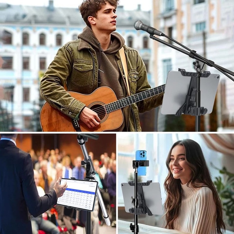 Universal Music Microphone Stand Holder For IPad Mini IPad Samsung Galaxy Tab 5