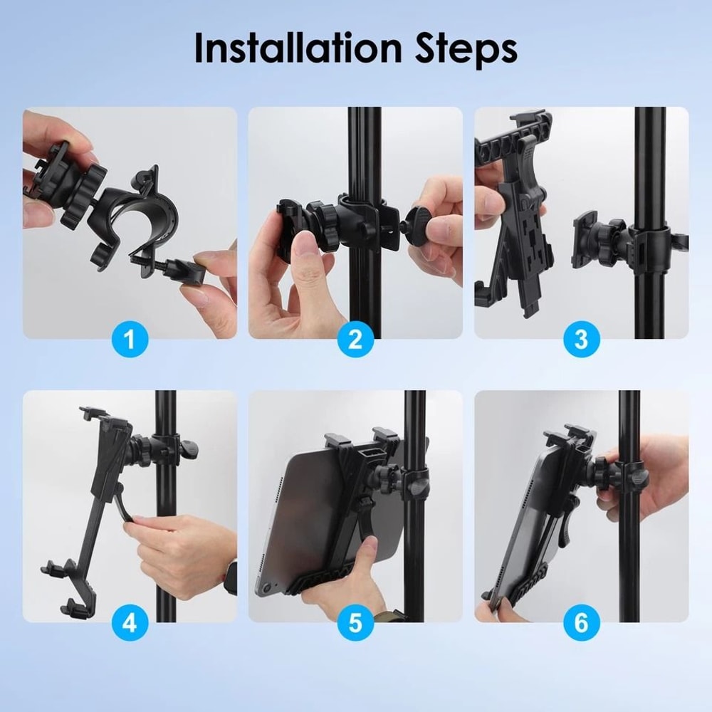 Universal Music Microphone Stand Holder For IPad Mini IPad Samsung Galaxy Tab 6