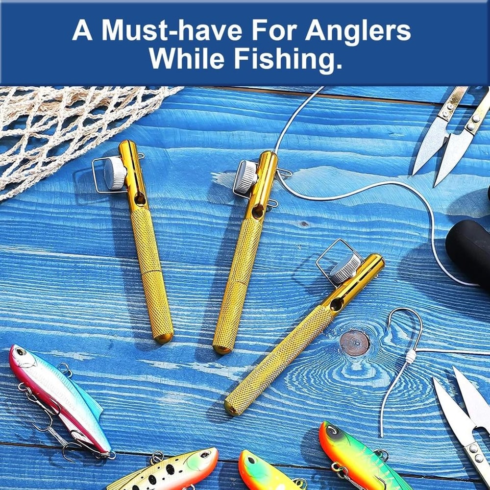 Quick Knot Tying Tool Fishing Hook Nipper Golden Line Clipper Easy Outdoor Knotter For Small Hooks 7