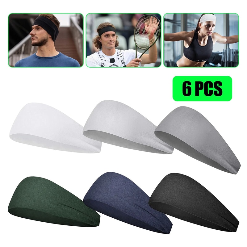 Sports Sweatbands For Men Women Running Headbands For Fitness Workout Sweat Bands For Sports 0