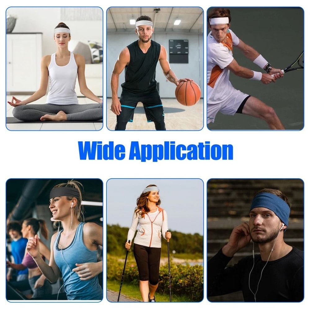 Sports Sweatbands For Men Women Running Headbands For Fitness Workout Sweat Bands For Sports 2