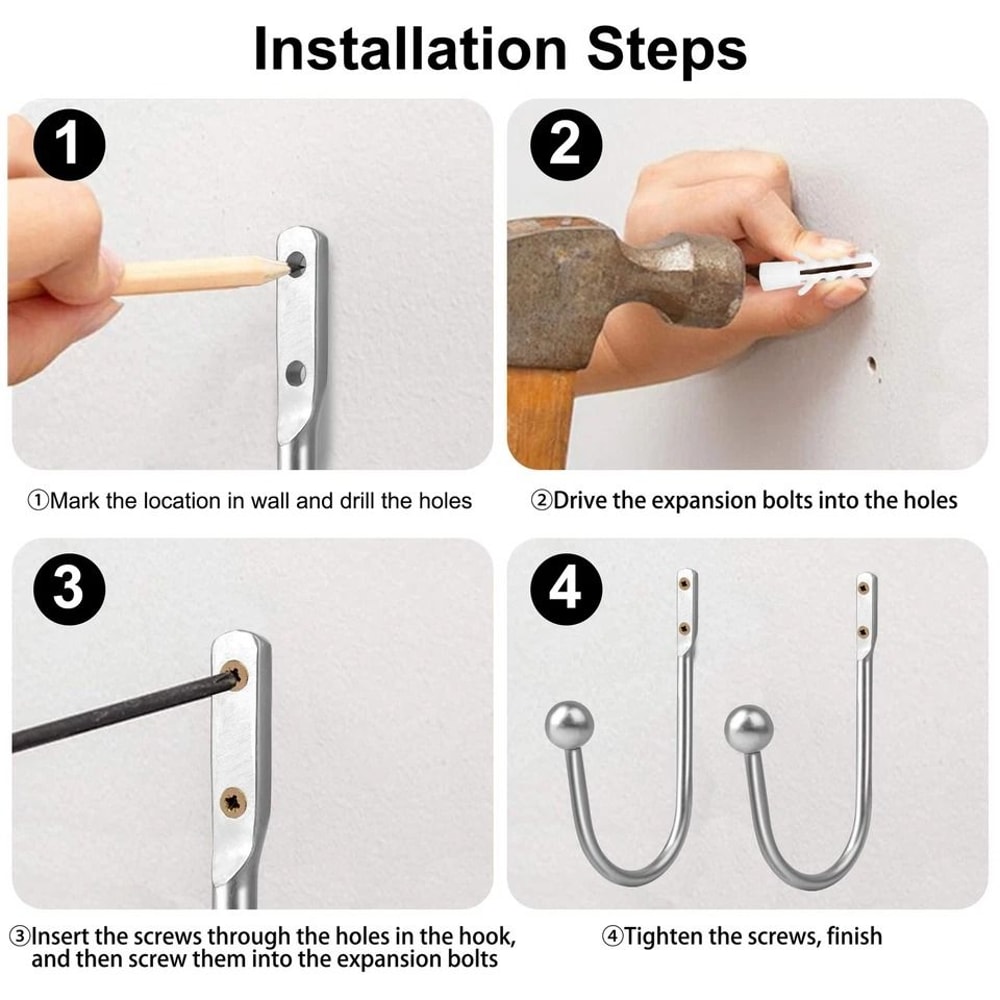 Mounted Drapery Tiebacks Curtain Holdback Wall Curtains Holder Aluminum Alloy Hooks For Elegant Hom 3