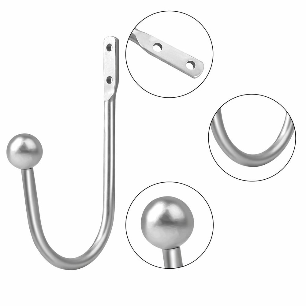 Mounted Drapery Tiebacks Curtain Holdback Wall Curtains Holder Aluminum Alloy Hooks For Elegant Hom 0