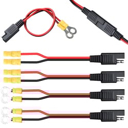 sae quick disconnect connector plug, awg trolling motor heavy duty, waterproof, dc for marine, rv, solar panels