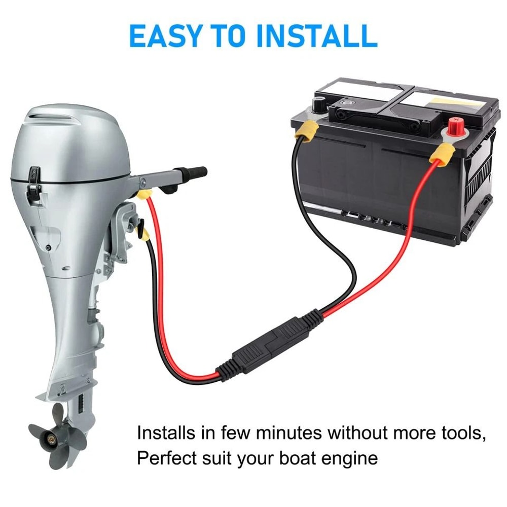 SAE Quick Disconnect Connector Plug AWG Trolling Motor Heavy Duty Waterproof DC For Marine RV Solar 3