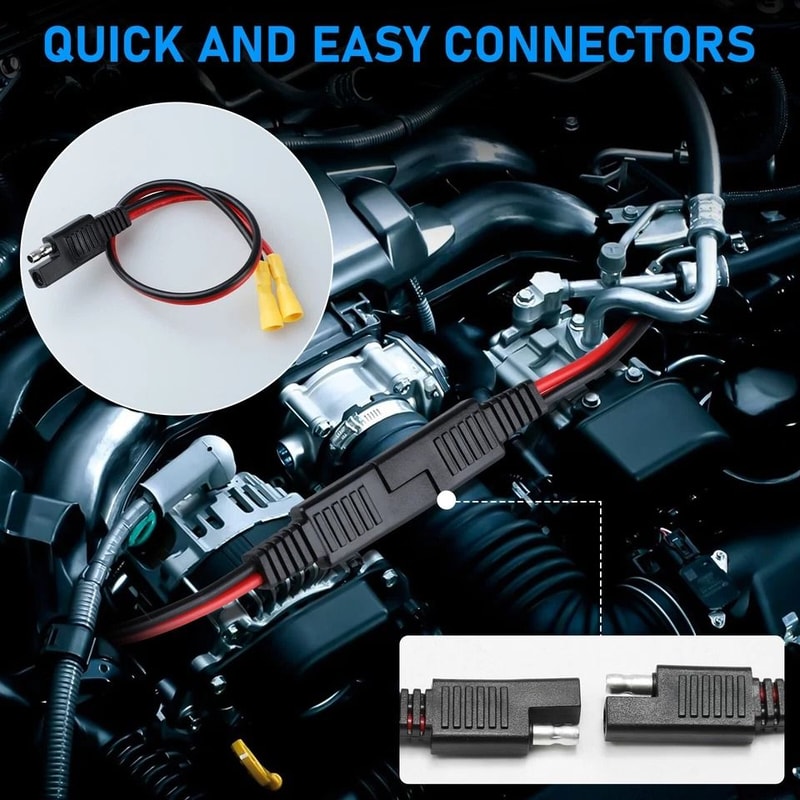 SAE Quick Disconnect Connector Plug AWG Trolling Motor Heavy Duty Waterproof DC For Marine RV Solar 4