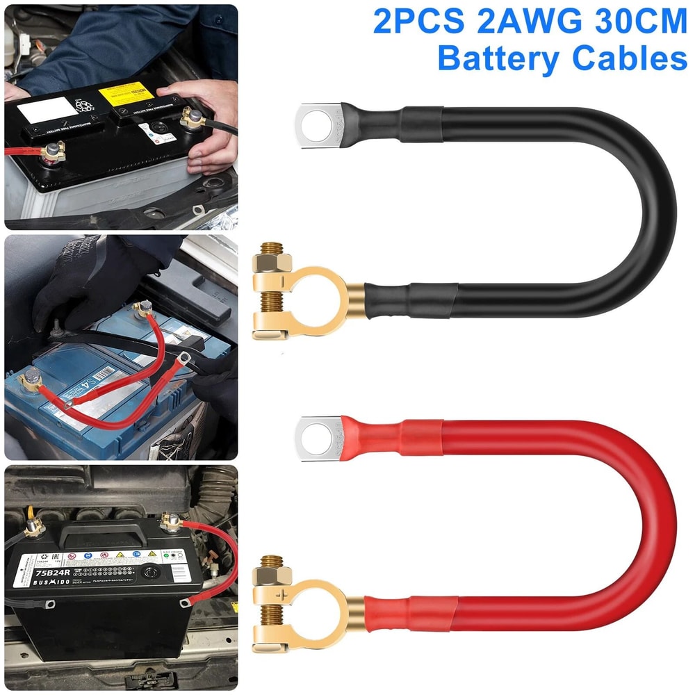 HighPerformance AWG Battery Cable Tinned Copper Terminals For Systems Automotive 1