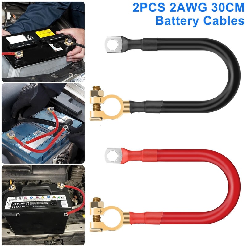 HighPerformance AWG Battery Cable Tinned Copper Terminals For Systems Automotive 1