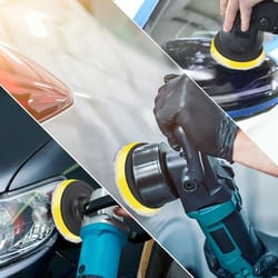 car lambs wool polishing kit, buffing pads, adapter, synthetic wool polisher for detail cleaning, compounding