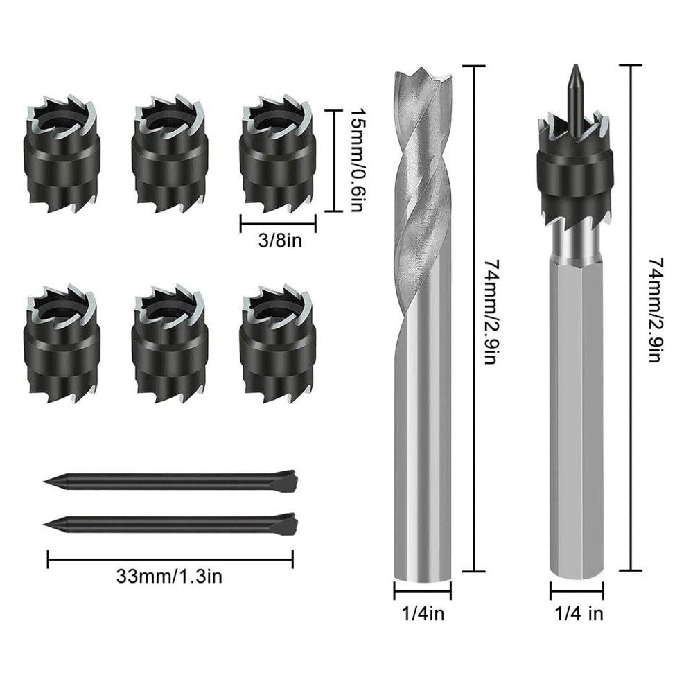 HighPerformance Double Sided Rotary Spot Weld Cutter Stainless Steel Drill Bits Kit For Fast Metal 6