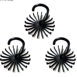 rotatable tie rack hanger,hooks organizer, scarf, belt & necktie storage holder