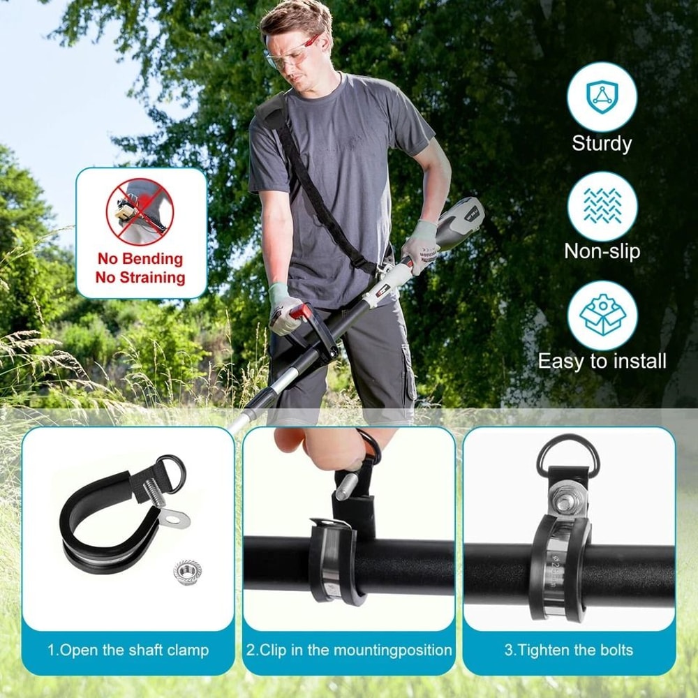 Adjustable Shoulder Strap For Weed Trimmer Universal Harness Belt For Grass Edger Comfortable 4