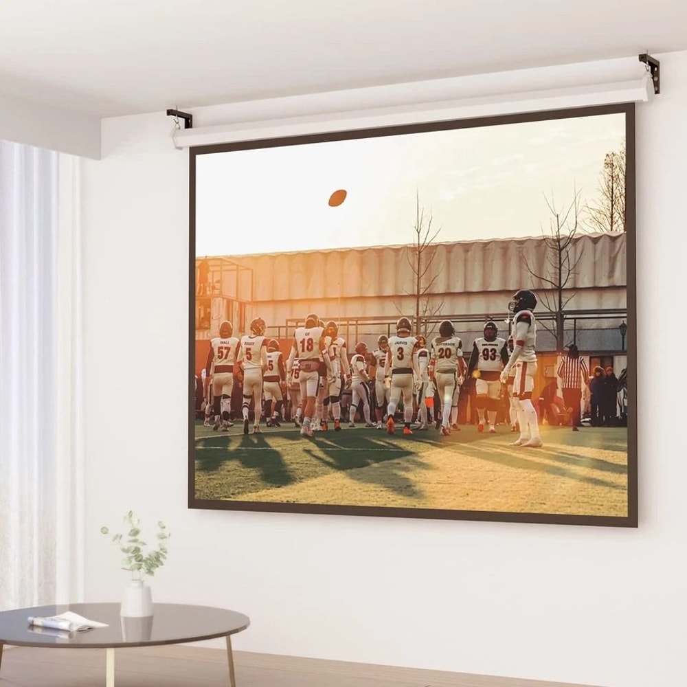 Adjustable Projector Screen Wall Mount Ceiling Mount LBracket With Hooks Capacity Durable Versatile