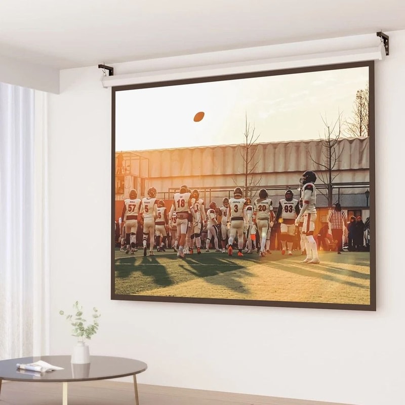 Adjustable Projector Screen Wall Mount Ceiling Mount LBracket With Hooks Capacity Durable Versatile