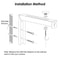 Adjustable Projector Screen Wall Mount Ceiling Mount LBracket With Hooks Capacity Durable Versatile