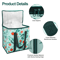 Reusable Grocery Bags With Dual Zippers Heavy Duty Insulated Cooler Bag Collapsible And Foldable 6