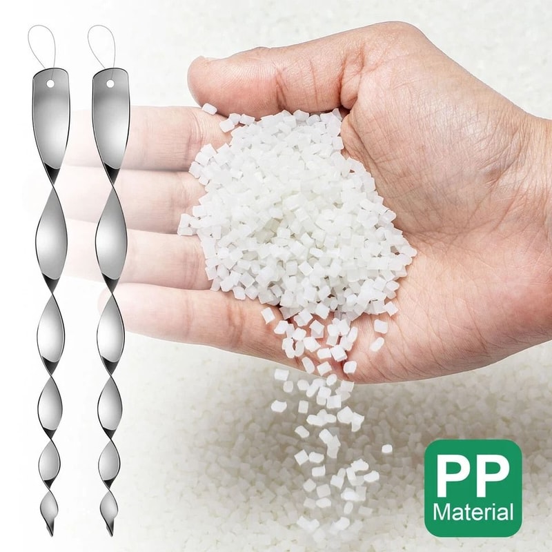 Bird Repellent Reflective Sticks Spiral Scare Rods WindDriven Deterrent Control Device Bird Deterre 3