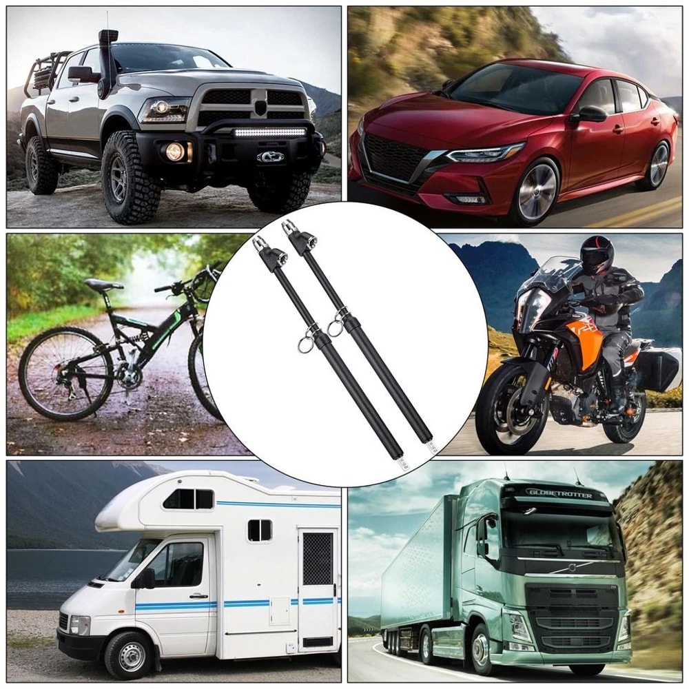 Tire Pressure Gauge PSI Dual Head Chuck Straight Reverse For Car Motorcycle RV Truck ATV 1