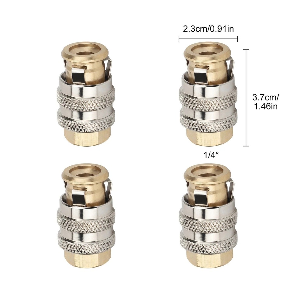 Brass PSI Air Chuck Open Flow FNPT Tire Inflator Adapter HeavyDuty Nozzle For Motorcycles Trucks 1