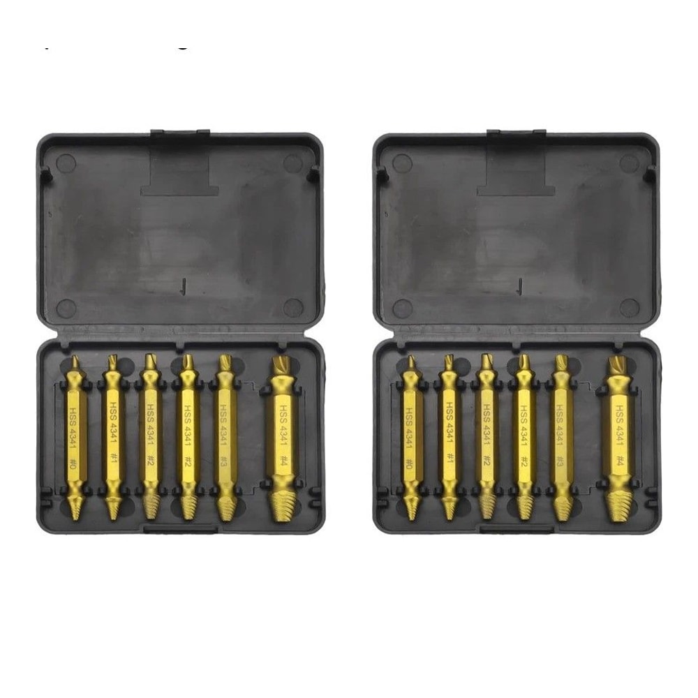 Damaged Screw Extractor Broken Bolt Remover Kit Speed Out Tool For Stripped Rusted Painted Screws 0