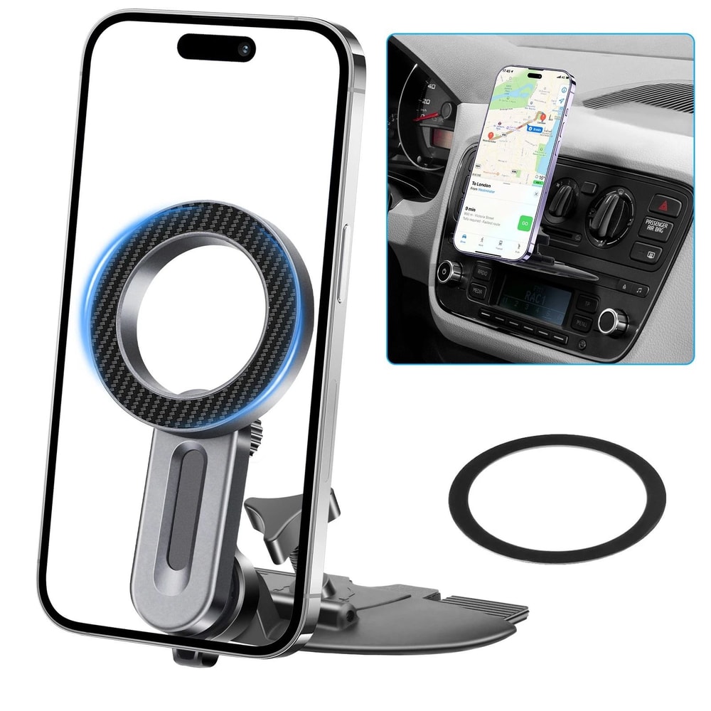 MagSafe CD Slot Holder For IPhone Magnetic Car Phone Mount 360 Adjustable Secure Grip AntiSlip Desi 0