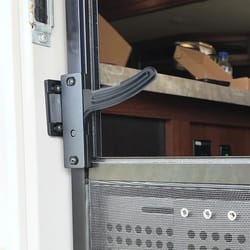 rv screen door latch kit, right hand aluminum handle replacement for travel trailer, motorhome