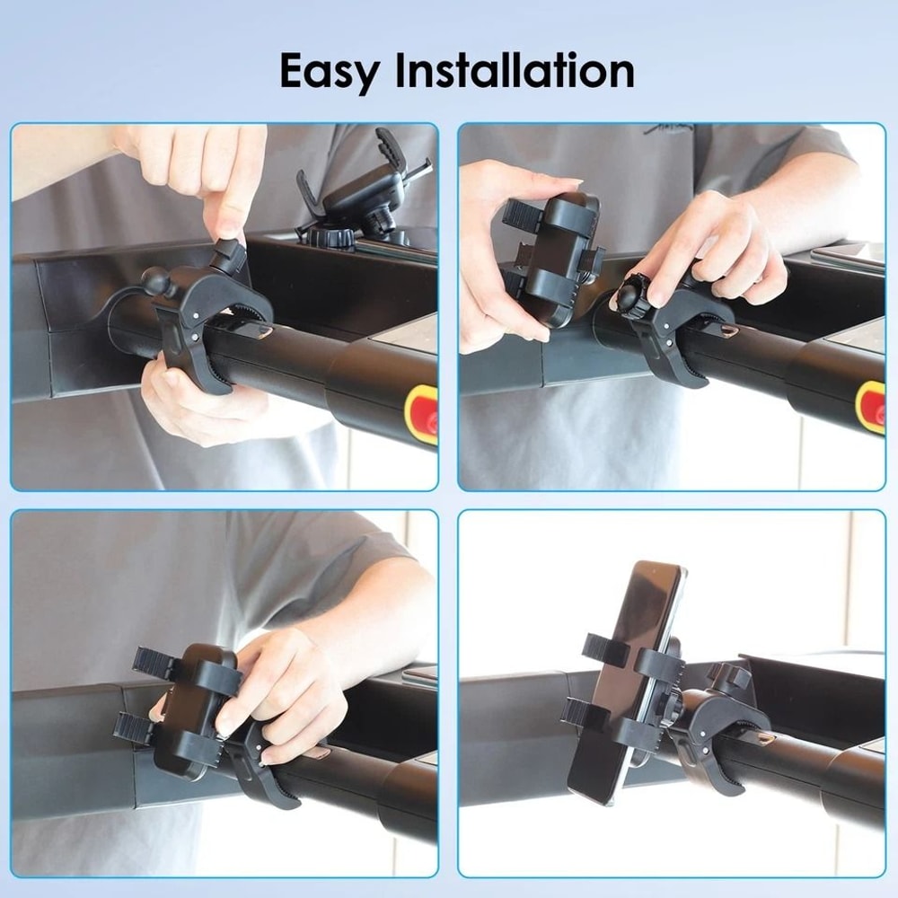 Phone Mount For Bike Treadmill Motorcycle Fits Phone Samsung And More AntiSlip Shockproof 1