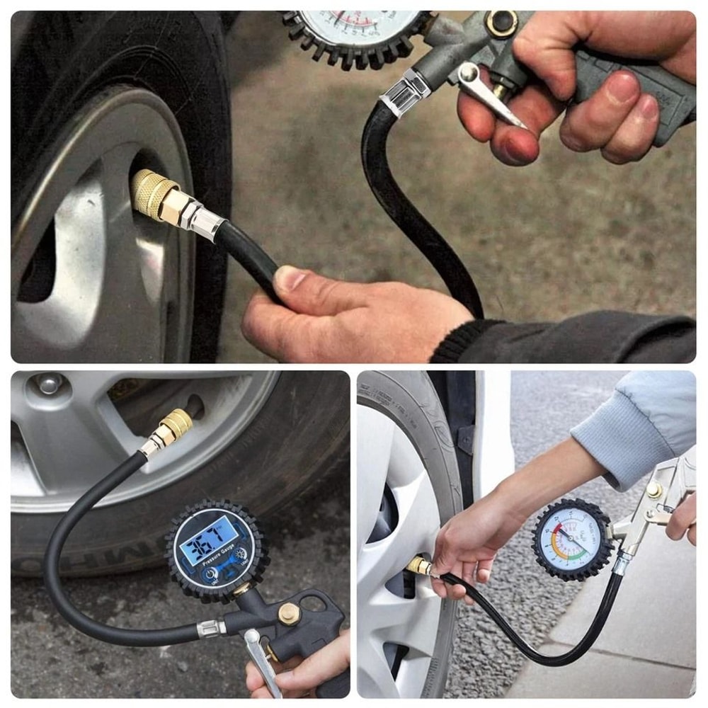 Tire Valve Extension Tube Flexible Air Stem Hose Dual Extender For RVs Trucks Trailers 3