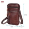 Fashion Leather Vertical Mens Phone Pouch Belt Bag Shoulder Crossbody Waist Pack For Smartphones 1