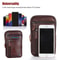 Fashion Leather Vertical Mens Phone Pouch Belt Bag Shoulder Crossbody Waist Pack For Smartphones 3