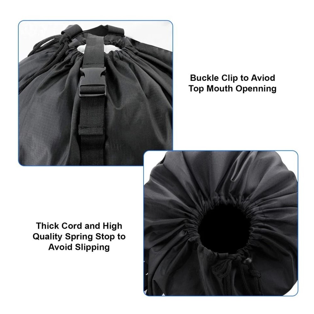 Large Laundry Bag Backpack Heavy Duty Oxford Fabric Buckle Clip Drawstring Closure Adjustable Stra 5