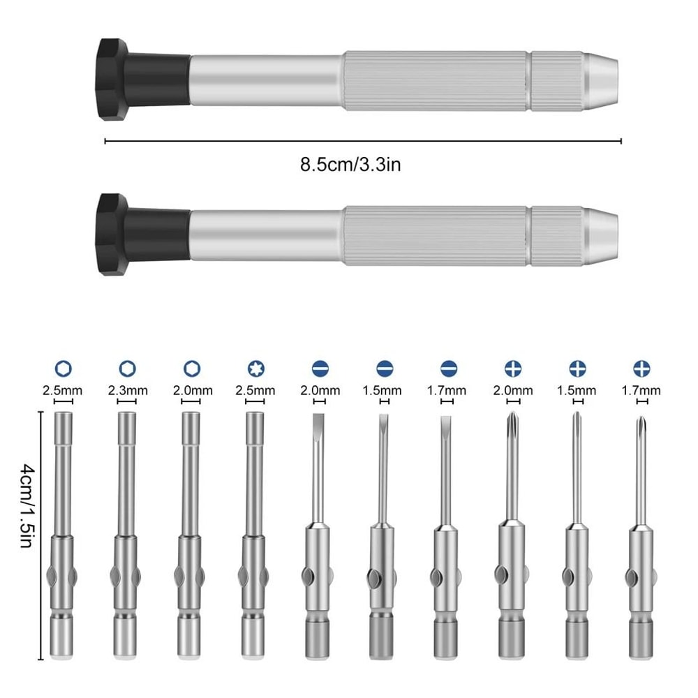 Precision Repair Kit Eyeglasses Watches Clocks Tools Portable Magnetic Screwdrivers For Home Jewelr 6