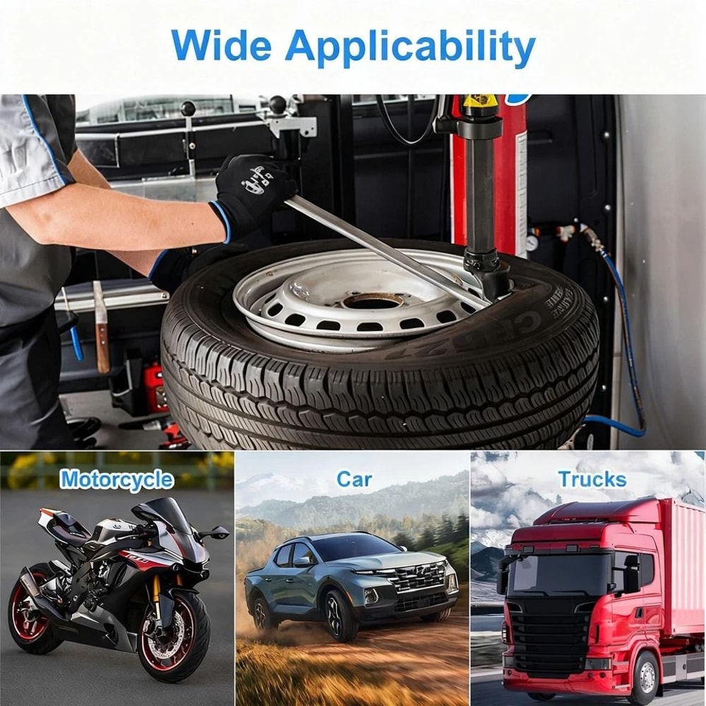 Tire Iron Spoon With Rubber Handle Alloy Steel Tire Lever For Car Truck Motorcycle Bead Lifting Too 3