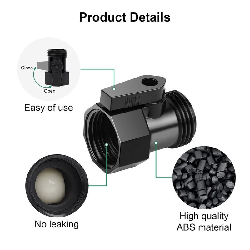 Stop Valves ABS Control Valves LeakProof Design Easy Installation For Plumbing Irrigation 5