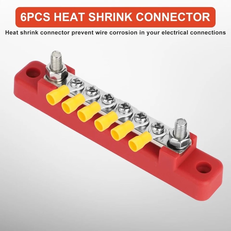 Busbar Terminal Block For Auto Car Boat Marine Power Distribution With Dustproof Cover 4