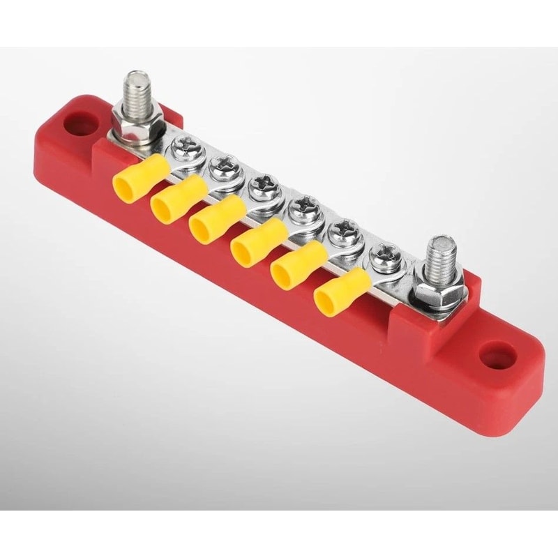 Busbar Terminal Block For Auto Car Boat Marine Power Distribution With Dustproof Cover 0