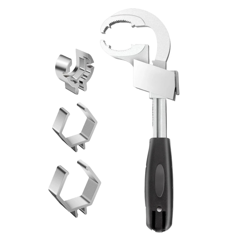 Adjustable Wrench For Plumbing Universal DoubleEnded Crescent Wrench Home Sink And Bathroom Repair 0