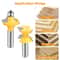 Tongue And Groove Router Bit Set Wood Milling Cutter For Edge Banding High Precision Double Flute C 2