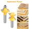 Tongue And Groove Router Bit Set Wood Milling Cutter For Edge Banding High Precision Double Flute C 2